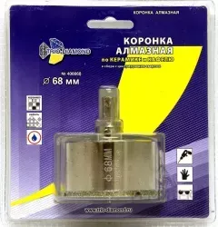 ЦР Коронка алмазная 68 мм М14 TOP (синяя)