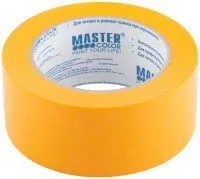 Лента малярная золотистая Master Color, рис. бумага, термост. до 120С, УФ-стойк. до 30 дн., 48мм*50м