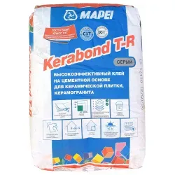 Клей для керамической плитки и керамогранита Kerabond T-R серый 25 кг класс С1Т Mapei