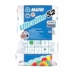Клей на цементной основе класс C2E S2 серый Ultralite Mapei