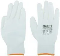 Перчатки полиэфирные Master Color, белые, размер XL/10