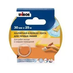 Малярная лента 30 мм*25 м Unibob
