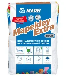 Клей для плитки Mapekley Extra класс С1 серый 25 кг Mapei