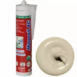 Силиконовый герметик Mapesil АС №100 белый 310 мл Mapei