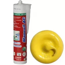 Силиконовый герметик Mapesil АС № 150 желтый 310 мл Mapei