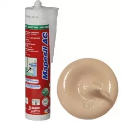 Силиконовый герметик Mapesil АС № 132 бежевый 2000 310 мл Mapei