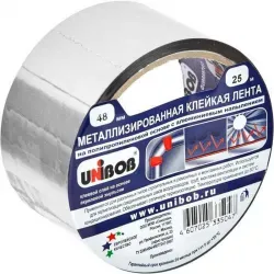 Клейкая лента металлизированная 48 мм*25 м Unibob