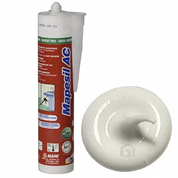 Силиконовый герметик Mapesil АС №103 белая луна 310 мл Mapei